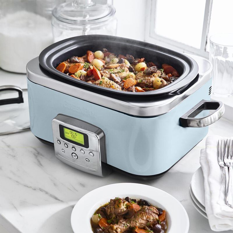 GreenPan Slow Cooker 6L - Blue Haze image number 2